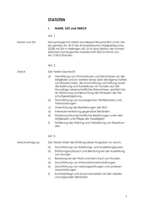 hsr statuten 2019